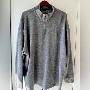 Ralph Lauren Gray Long Sleeve Quarter Zip 4XB